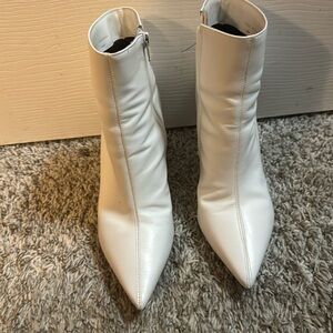 Dune London White Booties - barely worn
